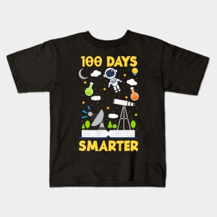 100 Days Smarter Science Teacher Elementary Student Kids T-Shirt